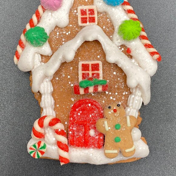 Other - Gingerbread Child & House Christmas Tree Ornament 5" Holiday Seasonal Decor